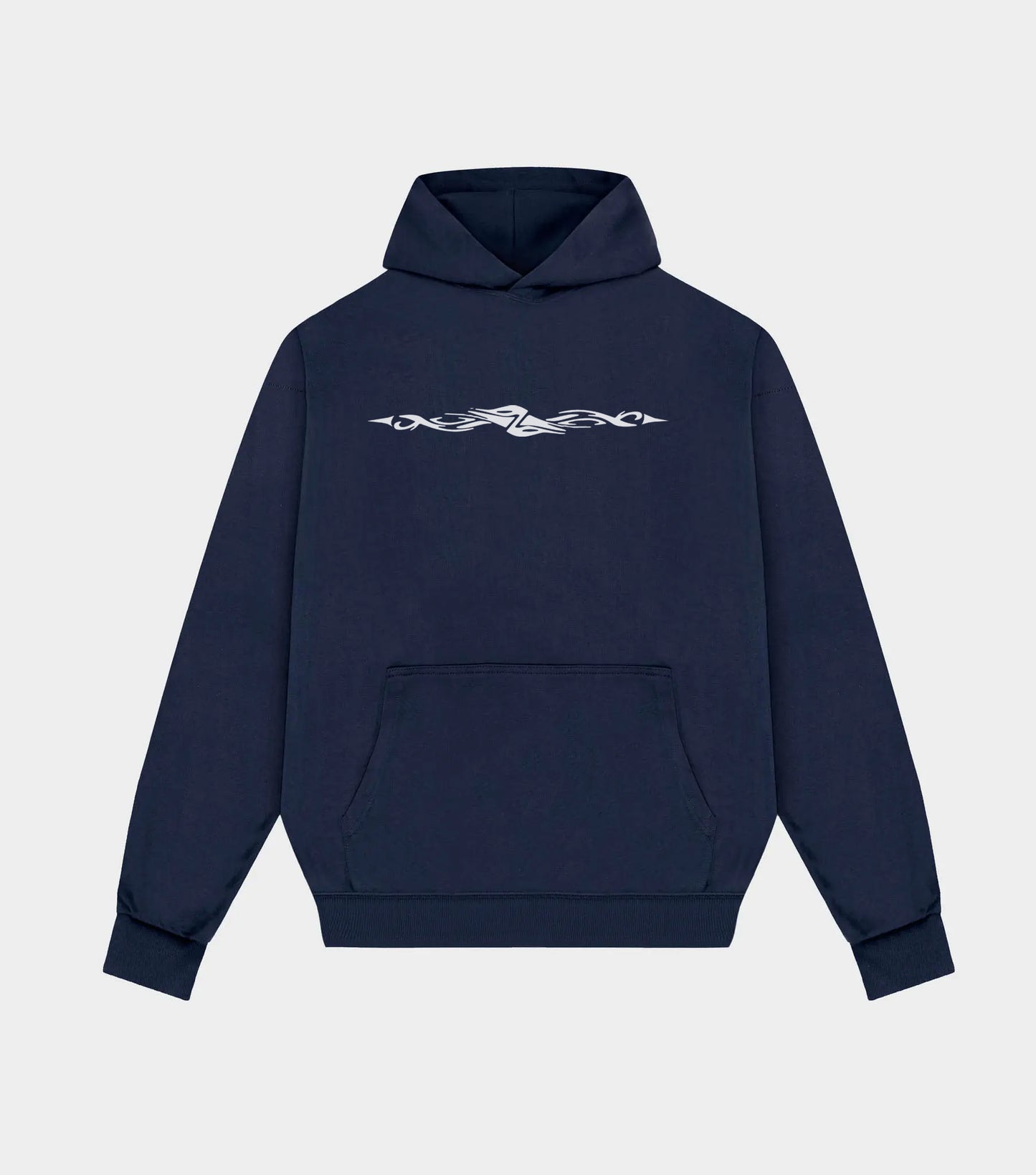 Navy Tribal Wave Beach Hoodie